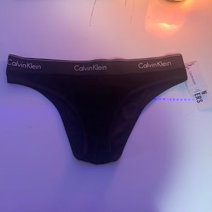 Calvin Klein black velvet underwear